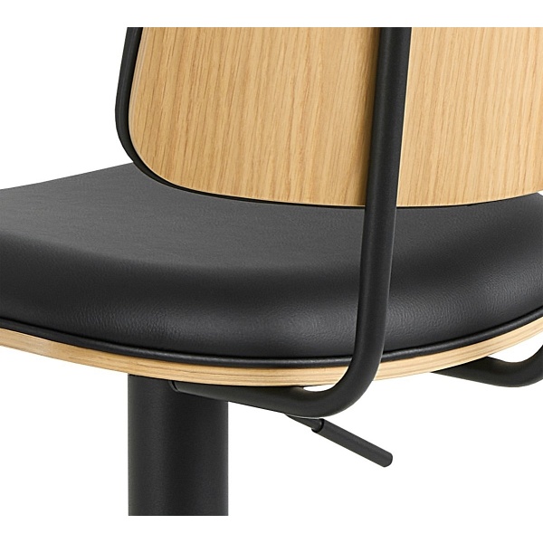 Hoker Owen czarny/dąb - ACTONA